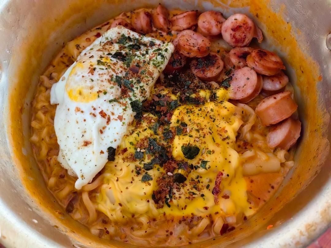 这个什么爆赞吃法💥牛奶芝士火鸡面🍜