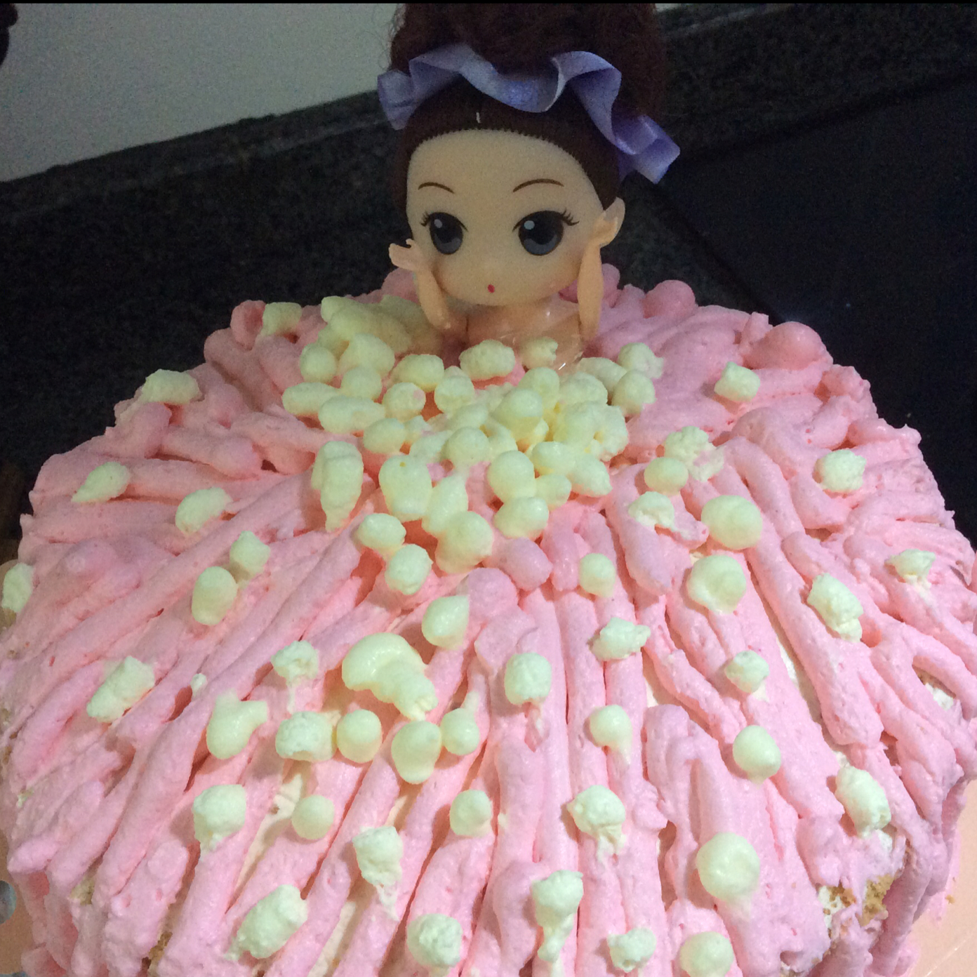 详细步骤制作泡泡浴娃娃蛋糕