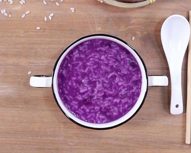 食美粥-减肥粥系列|“紫薯粥”减肥食物 营养早餐的做法