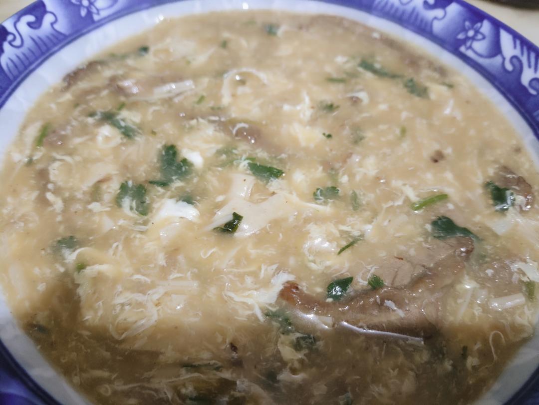 山东特色早餐【鸡肉糁汤】，做梦都被它馋醒！