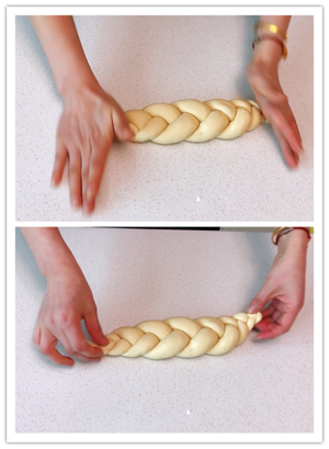 布里欧修辫子面包（三股辫）的做法 步骤10
