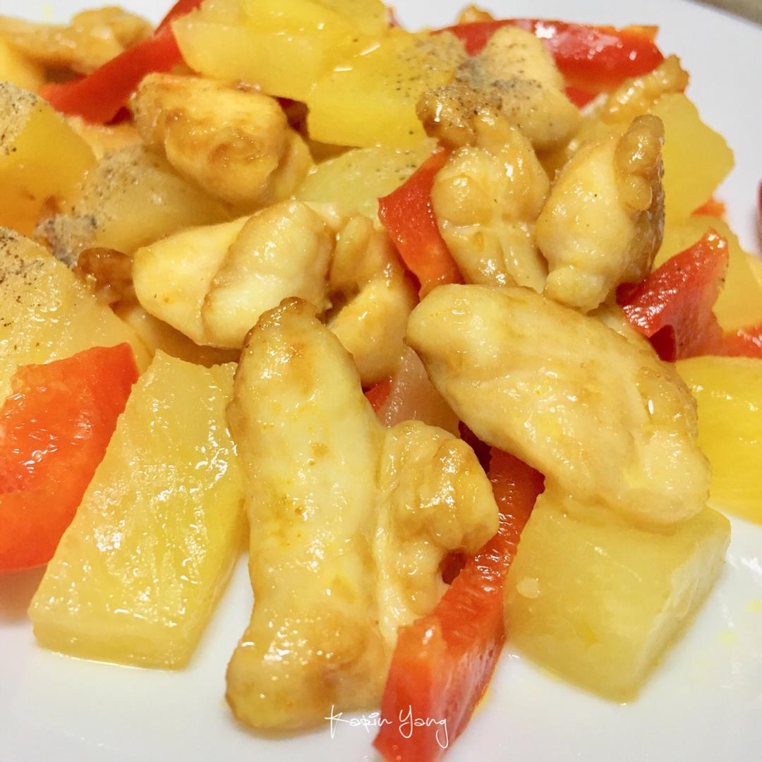 karin乔语做的菠萝鸡片