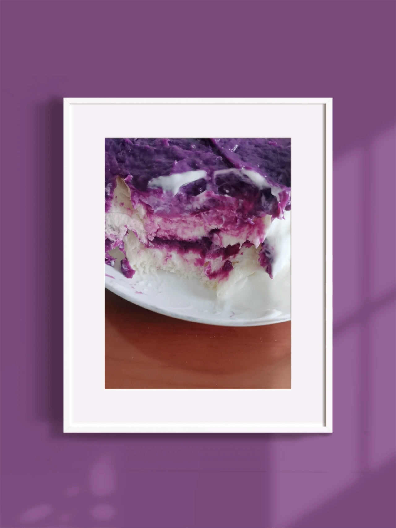 不用打发蛋白的紫薯泥蛋糕