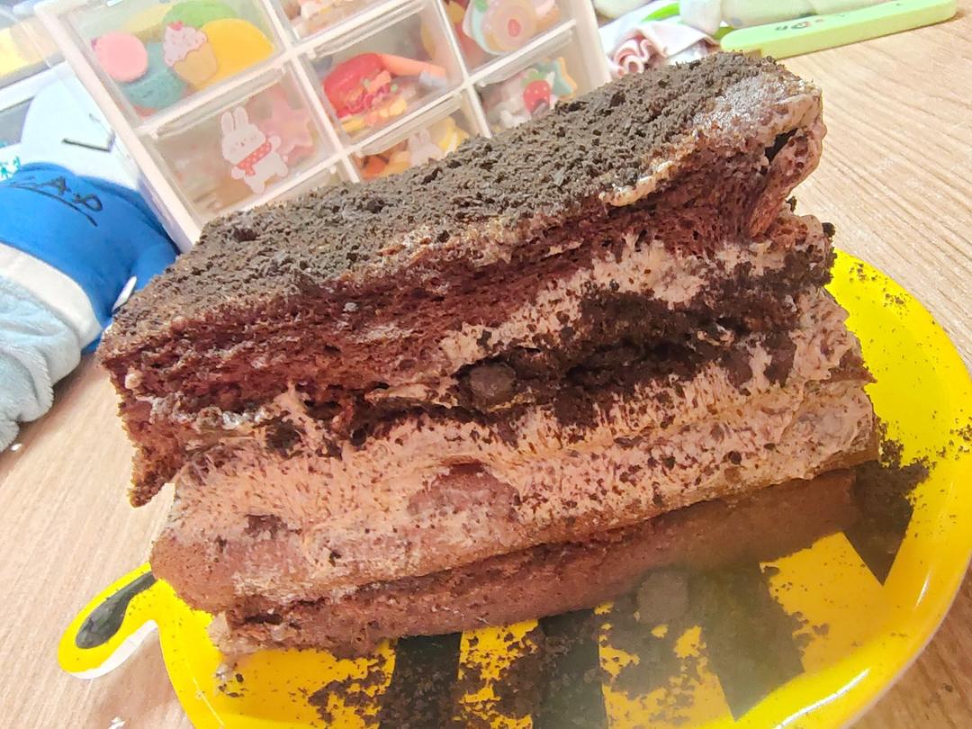 可可蛋糕卷(不消泡超浓郁巧克力口感)