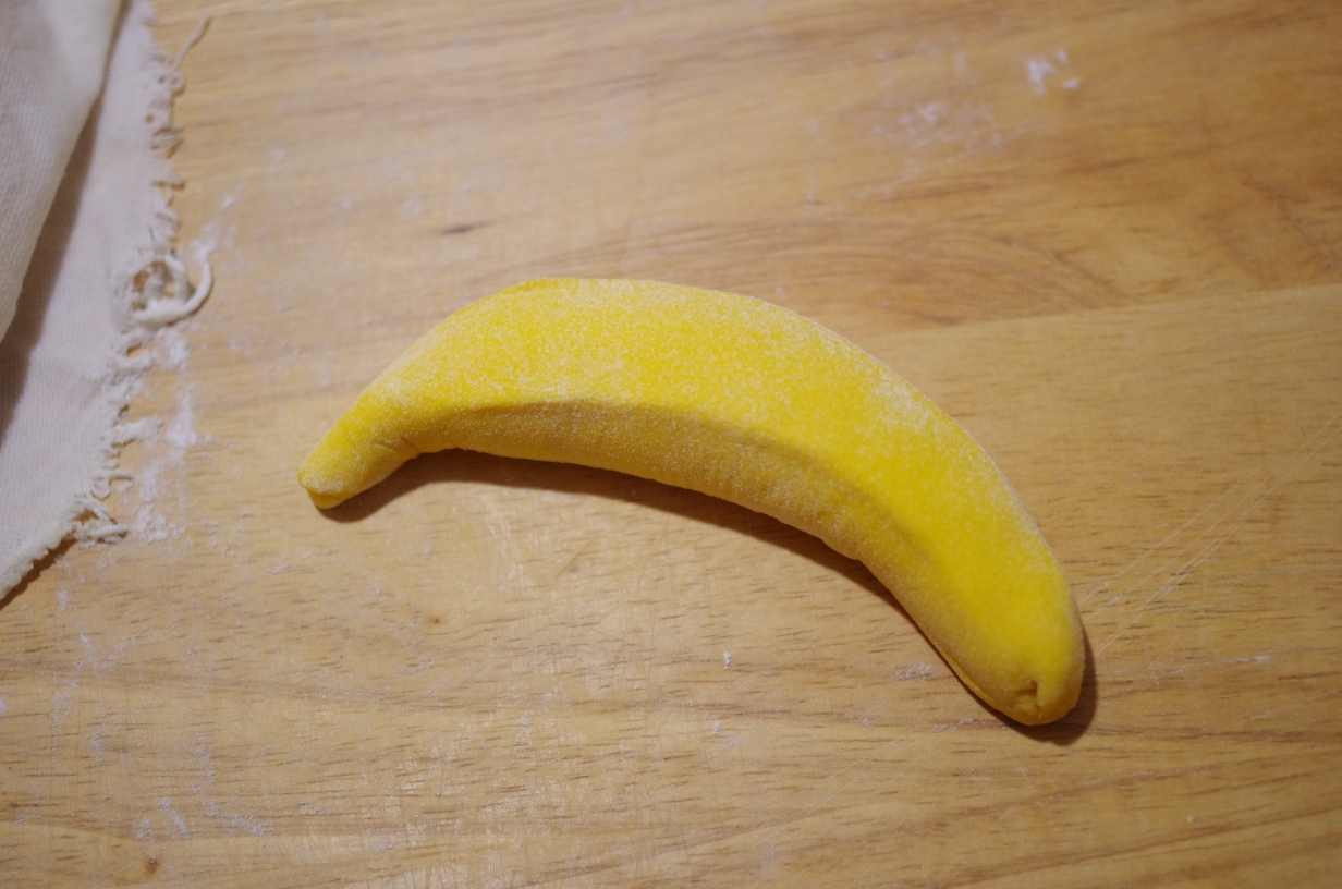 仿真香蕉——南瓜馒头的做法 步骤5
