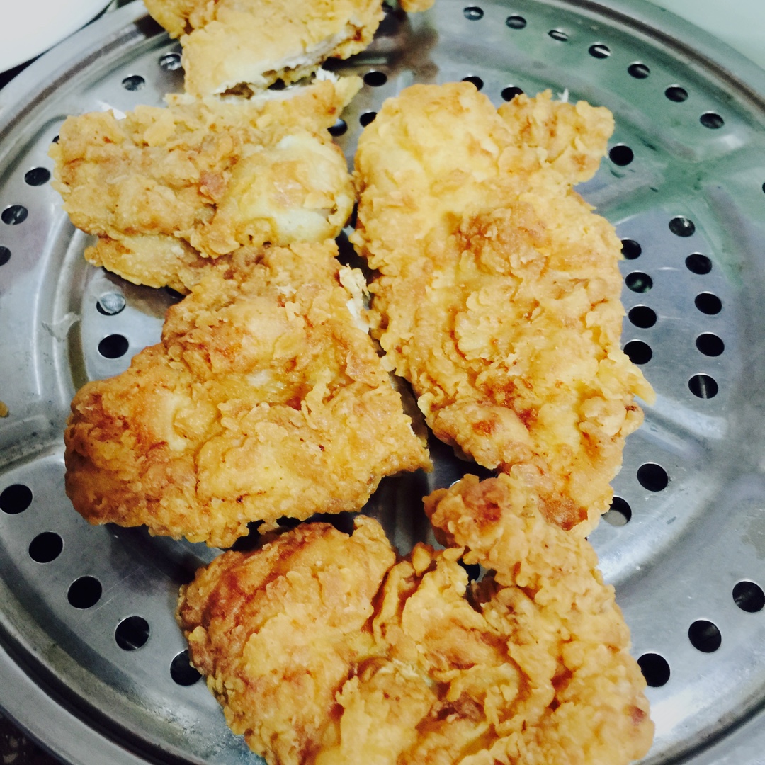 酥脆多汁的无敌香脆鸡腿堡·附自制榨粉