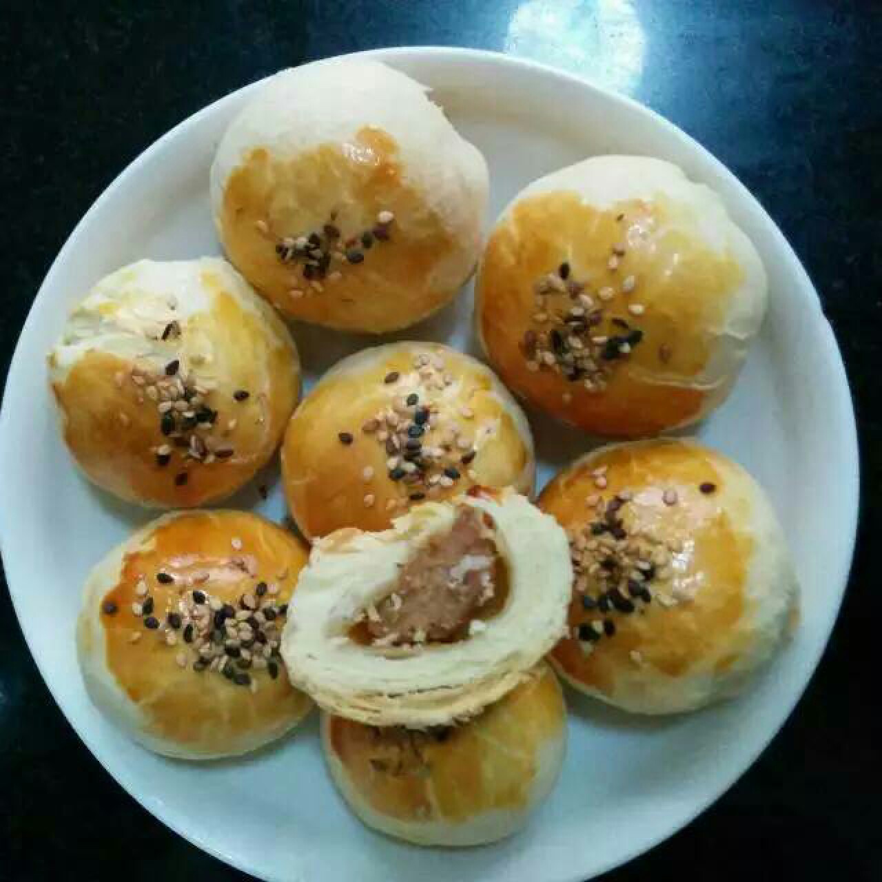 泳式鲜肉榨菜月饼