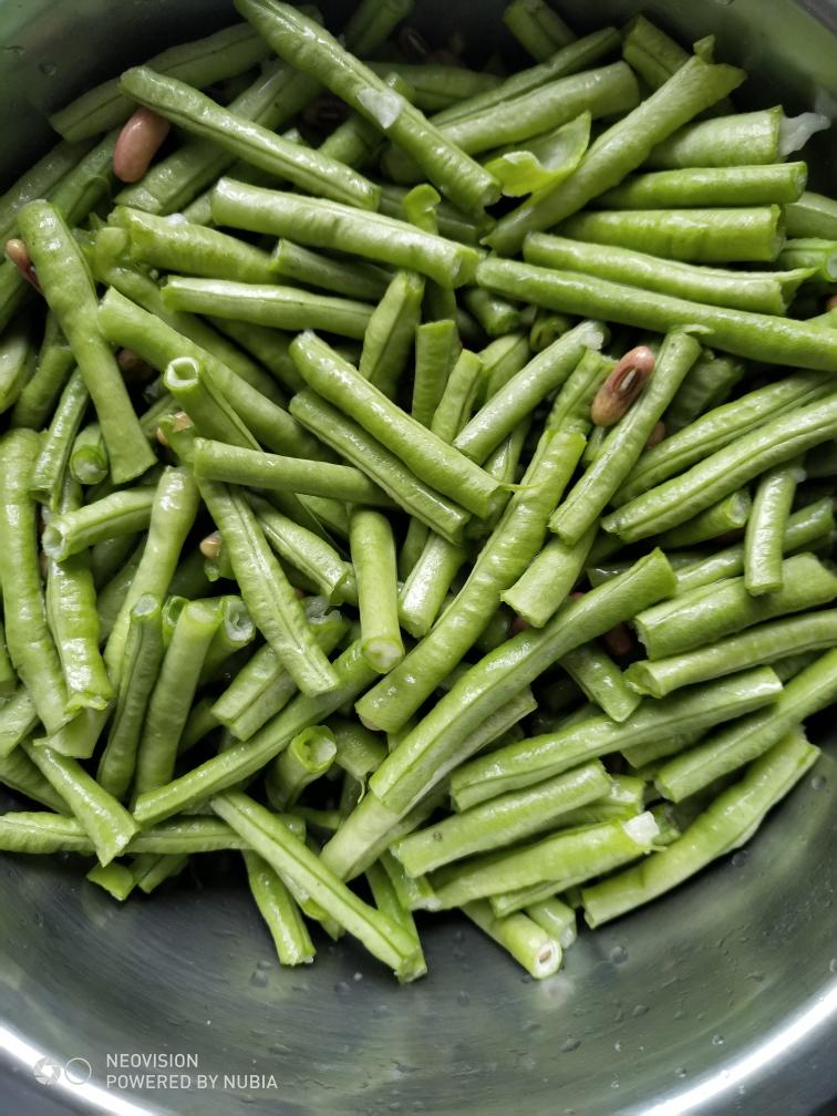 蒸炒豆角的做法