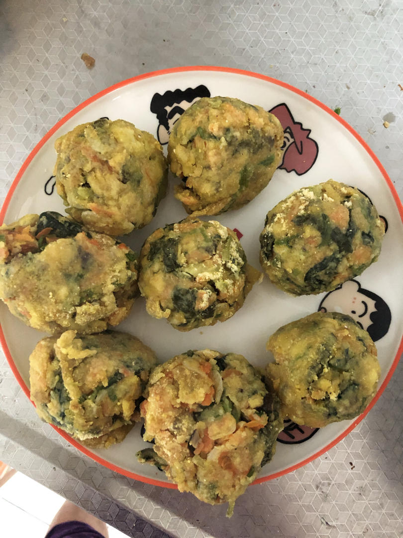 （减脂）玉米面菜团子