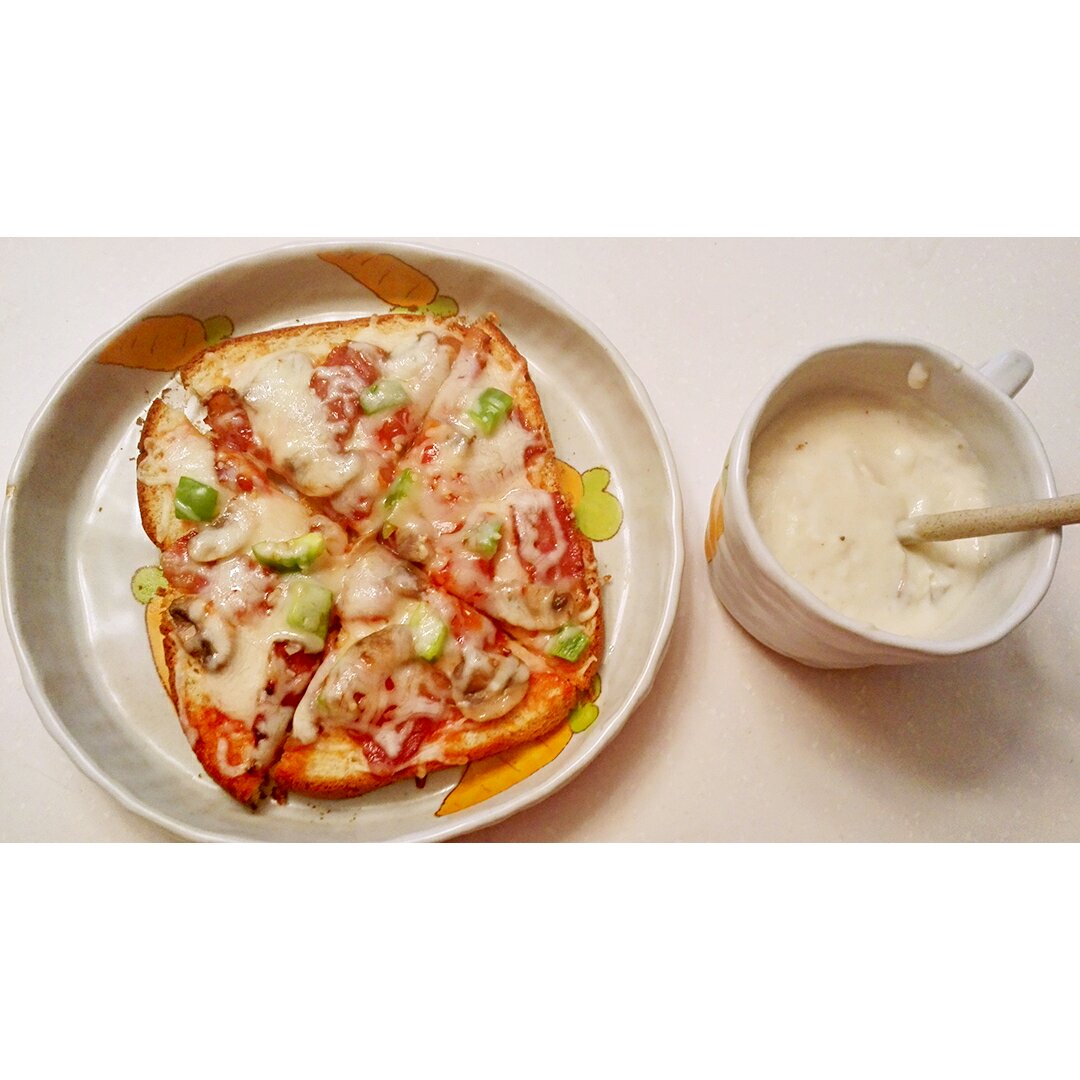 吐司培根小批萨