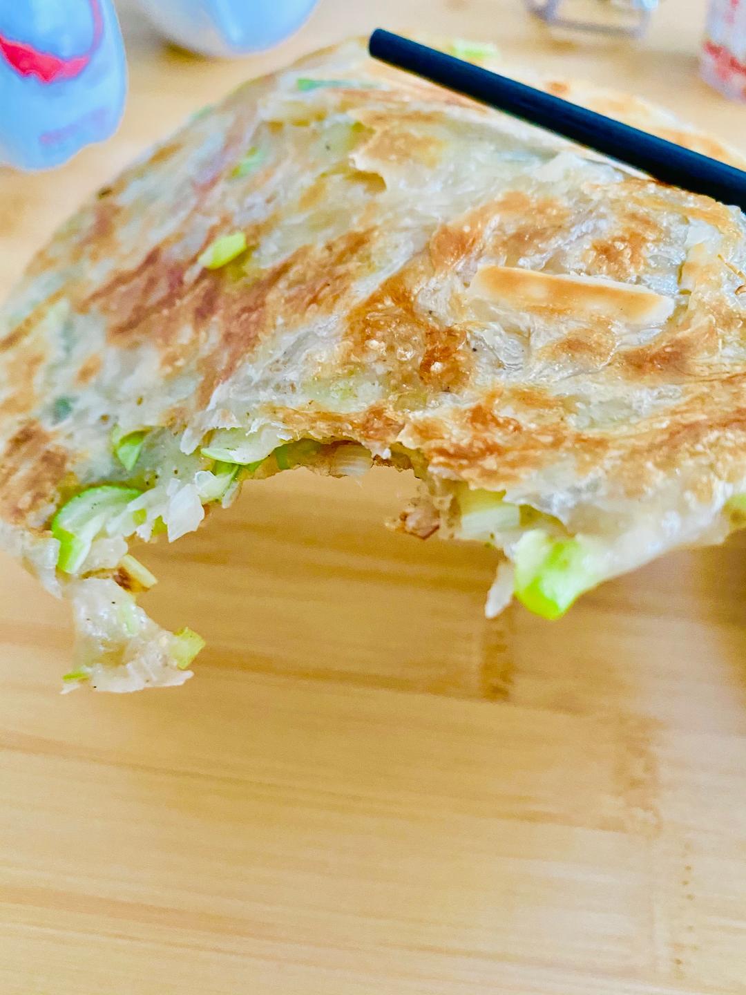 快手葱油饼 手抓饼版