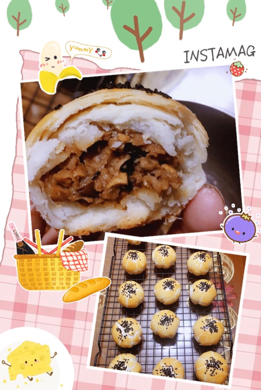 泳式鲜肉榨菜月饼