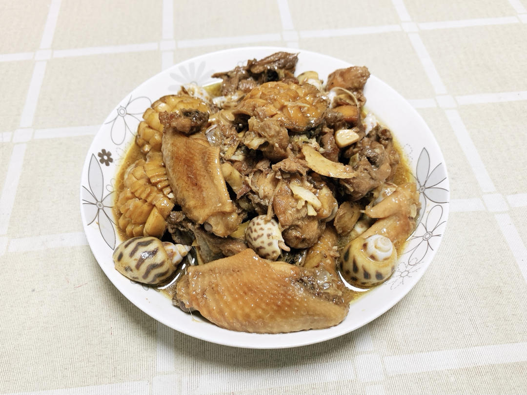 花螺焖鸡