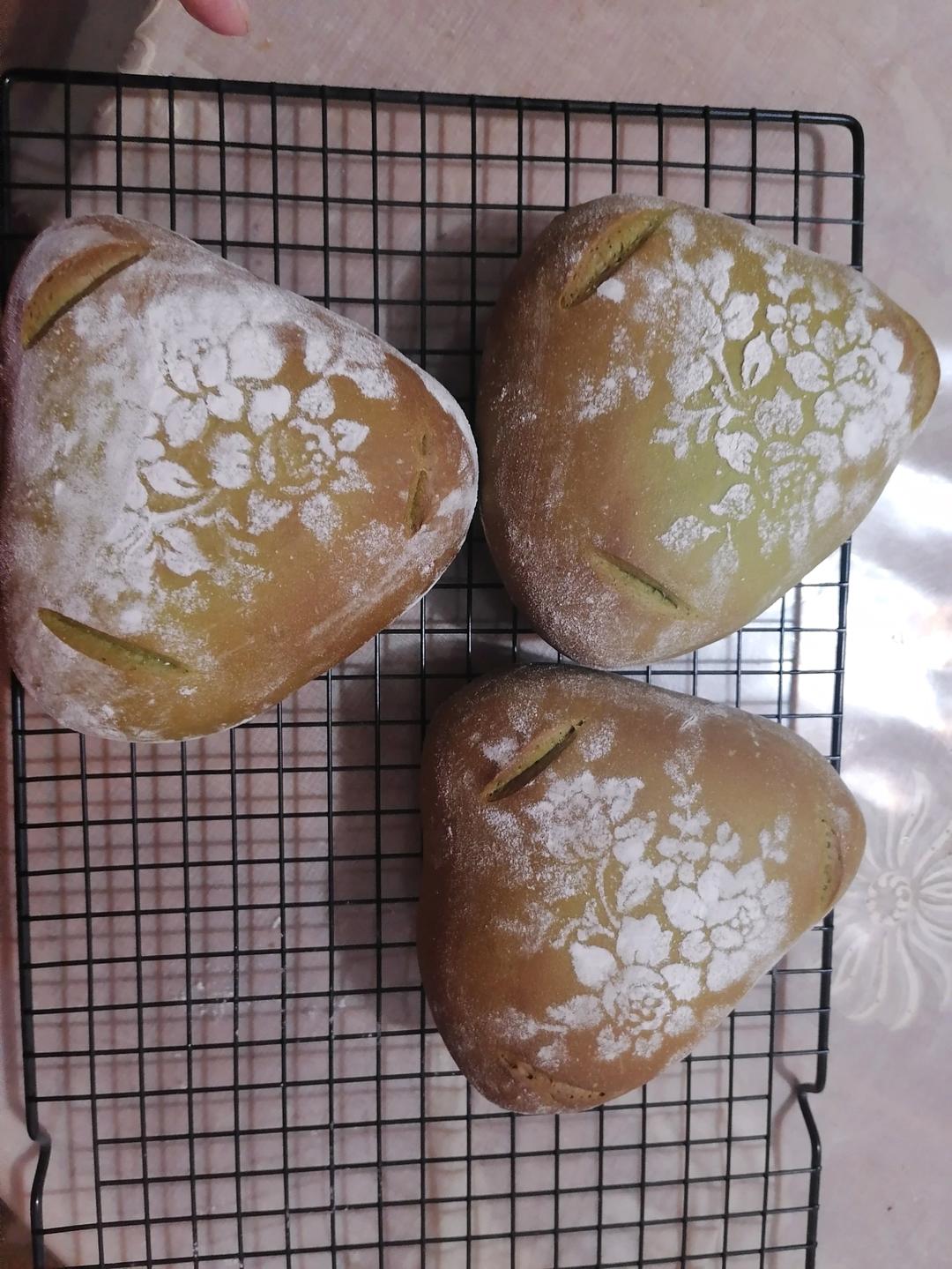 抹茶芋泥麻薯软欧包🍃夏日小清新