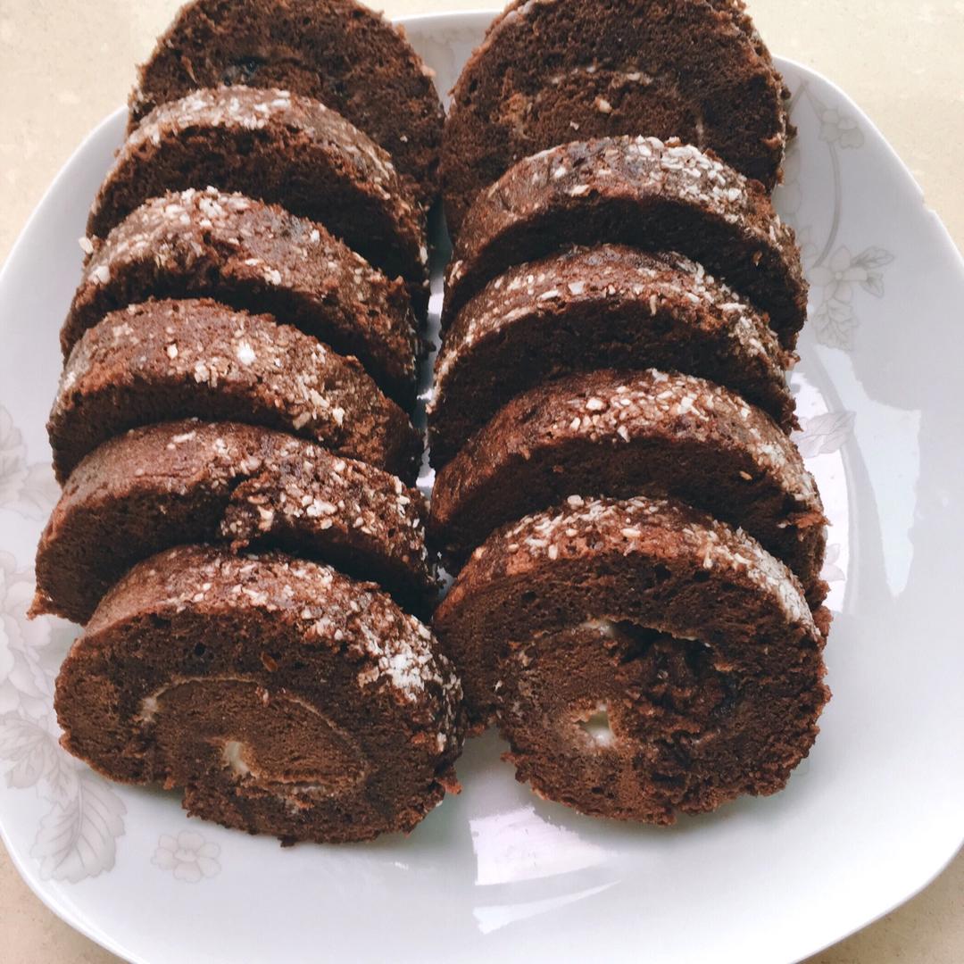 肉松戚风蛋糕卷
