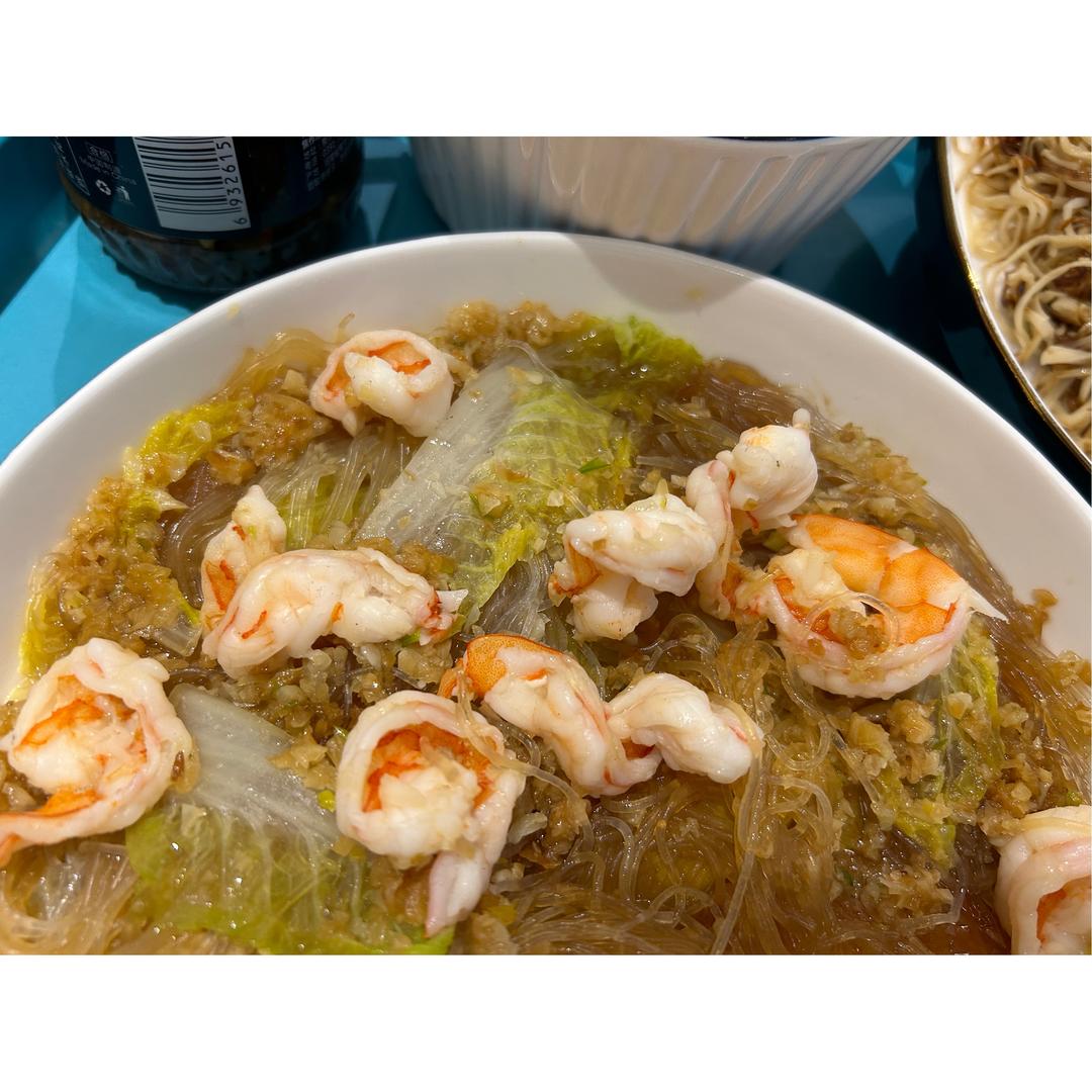 蒜蓉粉丝娃娃菜的做法