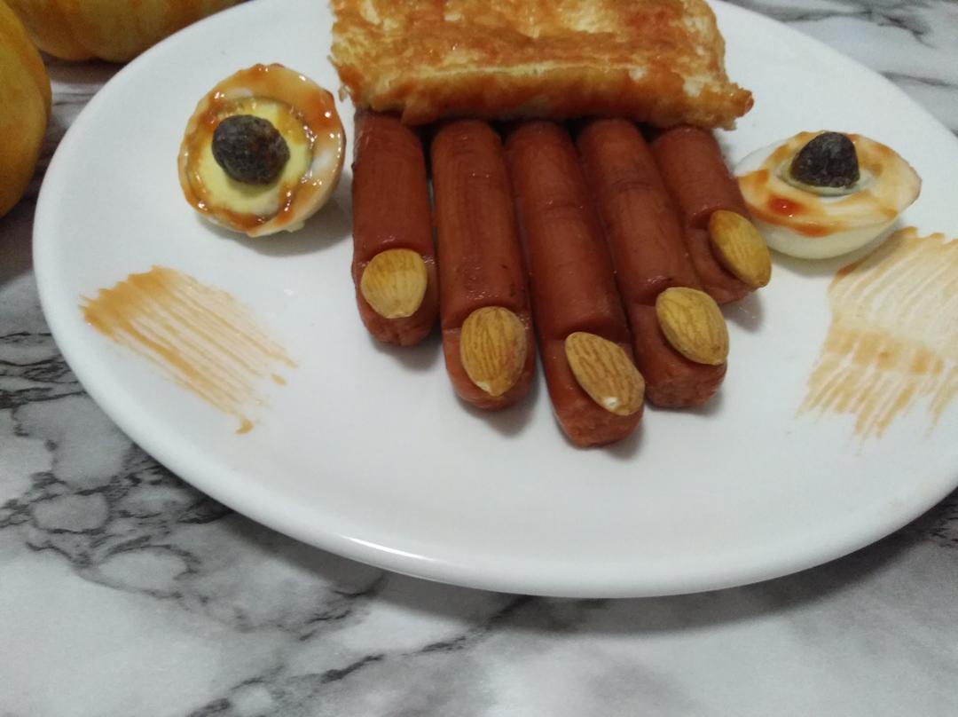 万圣节の血色手指