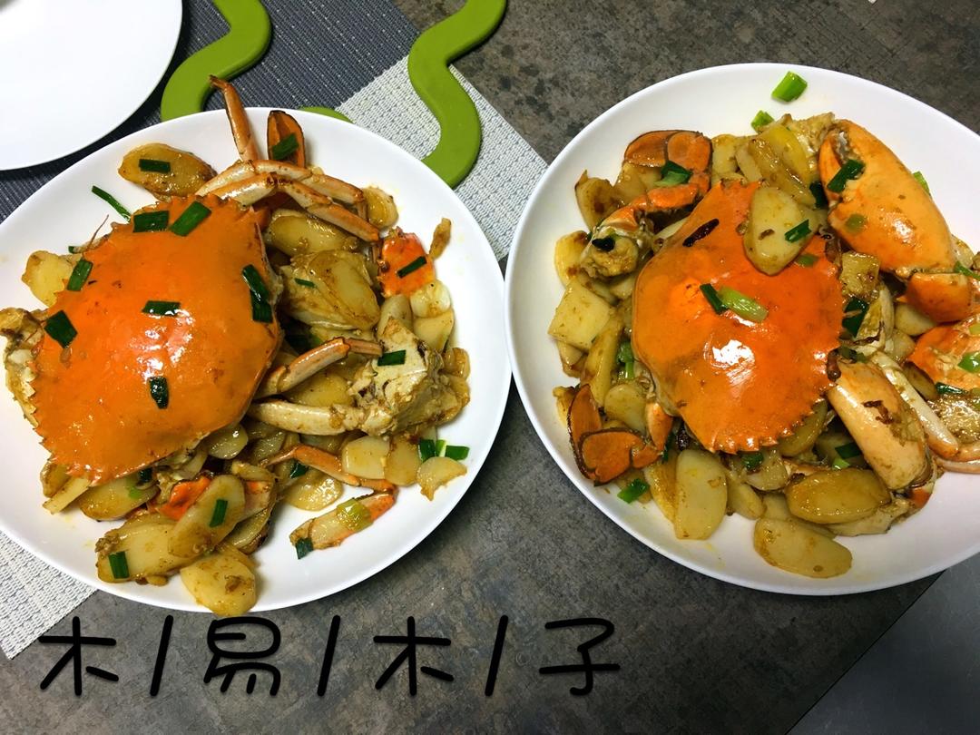 梭子蟹炒年糕