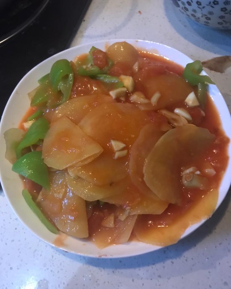 青椒番茄土豆片