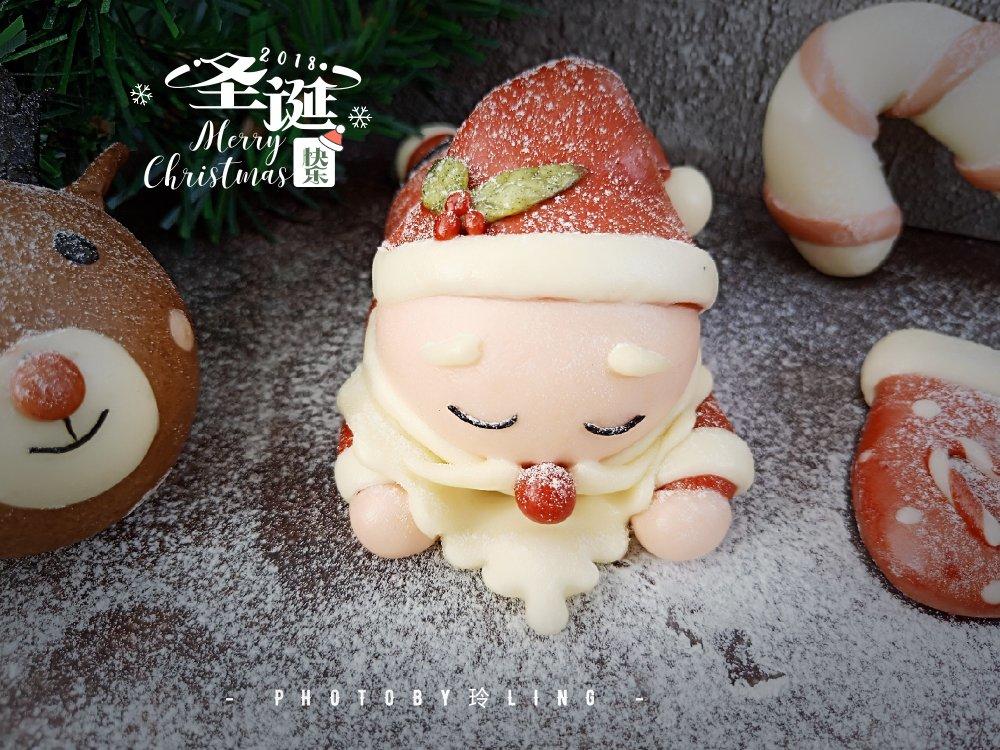 ”摔富”版圣诞老人卡通馒头