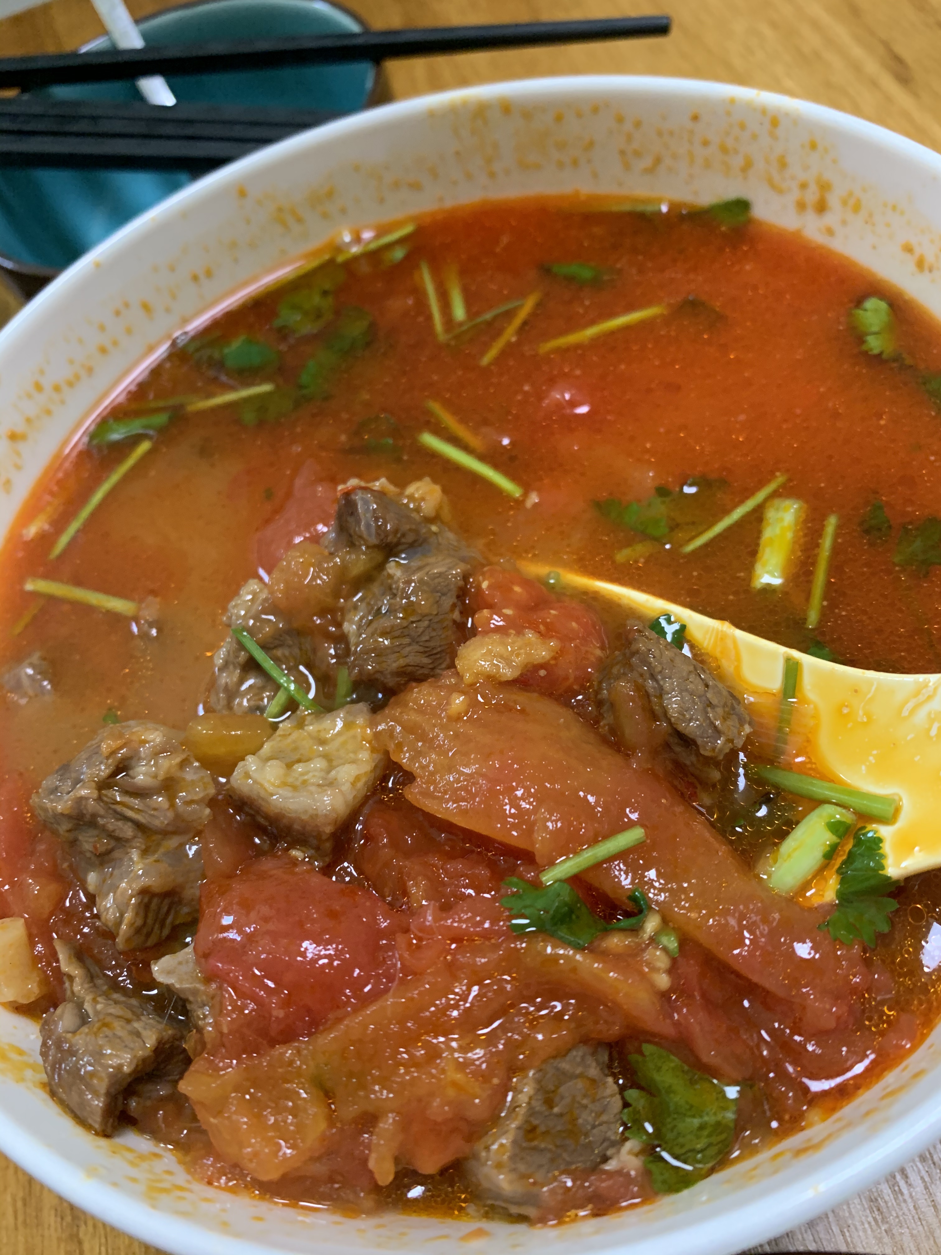 泡汤能吃三碗饭的-番茄炖牛肉的做法 步骤21
