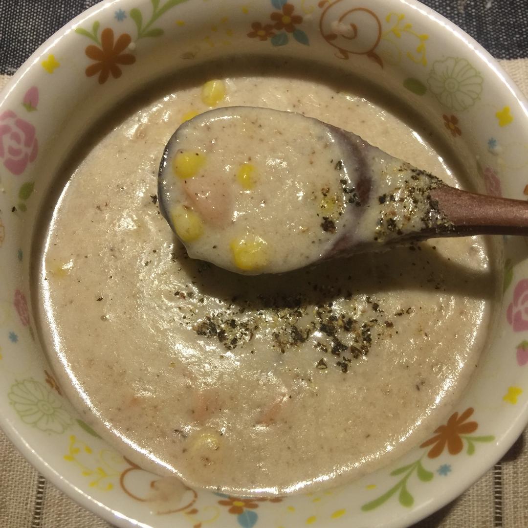 火腿玉米浓汤