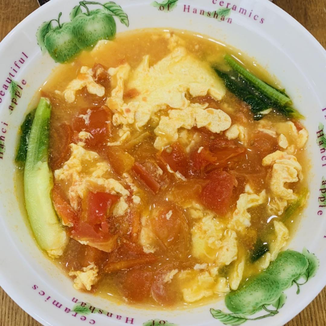西红柿鸡蛋汤（超级简单快手菜）