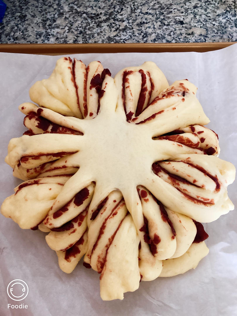 圣诞🎄雪花❄️豆沙面包