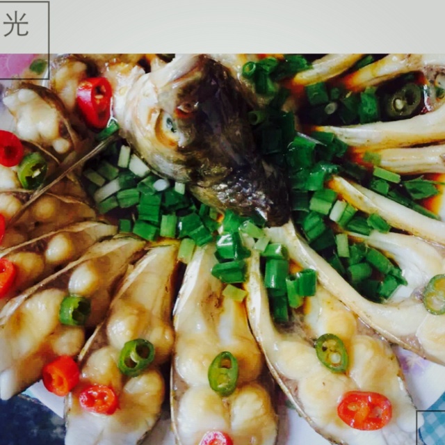 孔雀开屏清蒸鱼