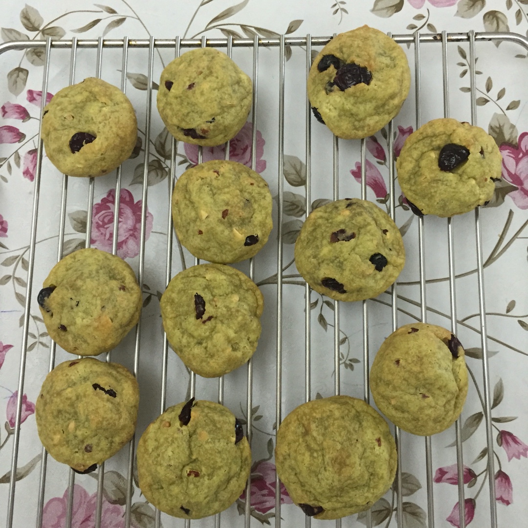 抹茶蔓越莓麻薯包（不回缩）