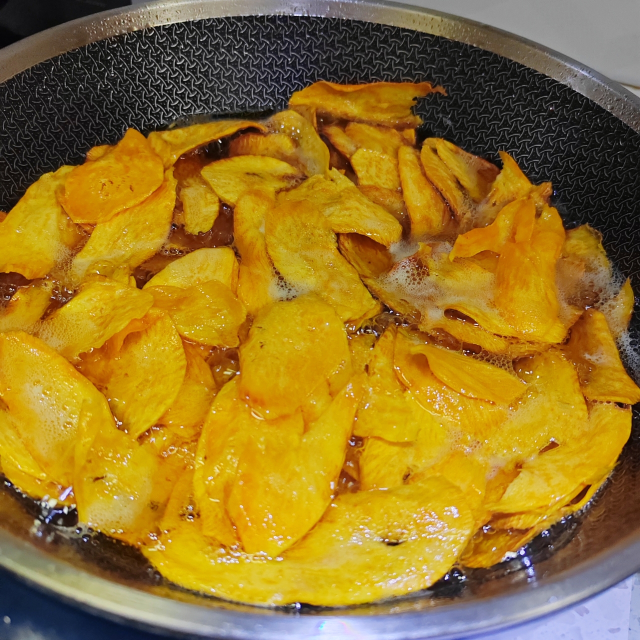 零添加超简单的炸地瓜片红薯片的做法 步骤2