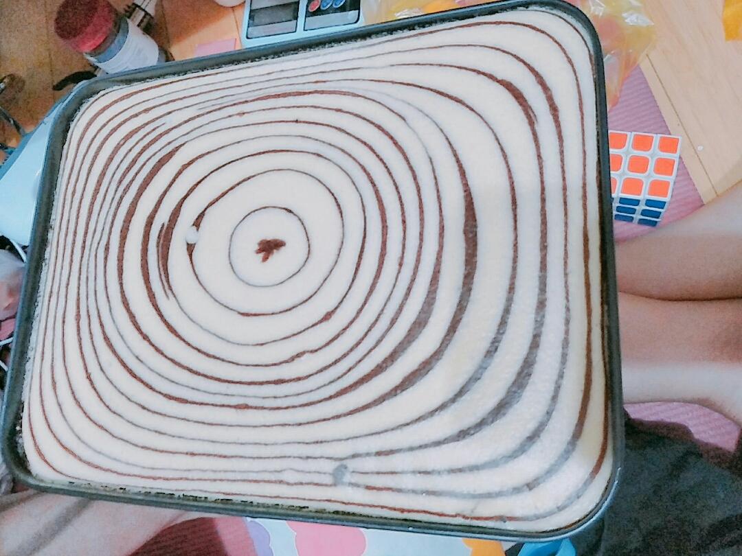 斑马纹酸奶蛋糕