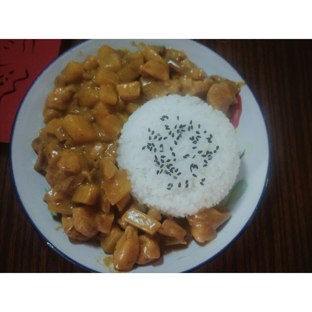 咖喱鸡饭