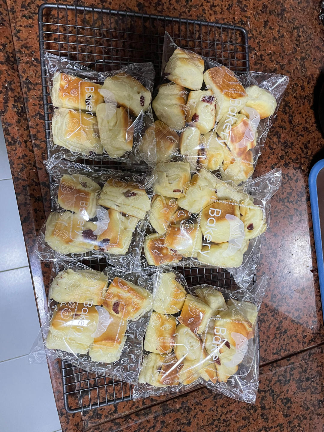 蔓越莓优格小面包块