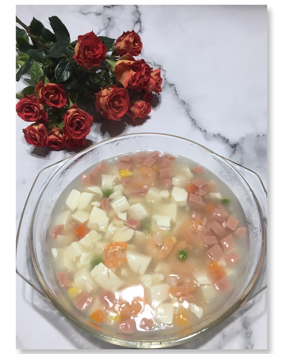 青豆火腿豆腐