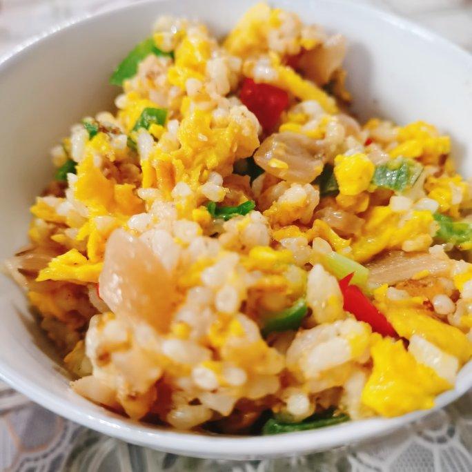 比王刚做的还好吃的黄金蛋炒饭粒粒分明颗颗饱满