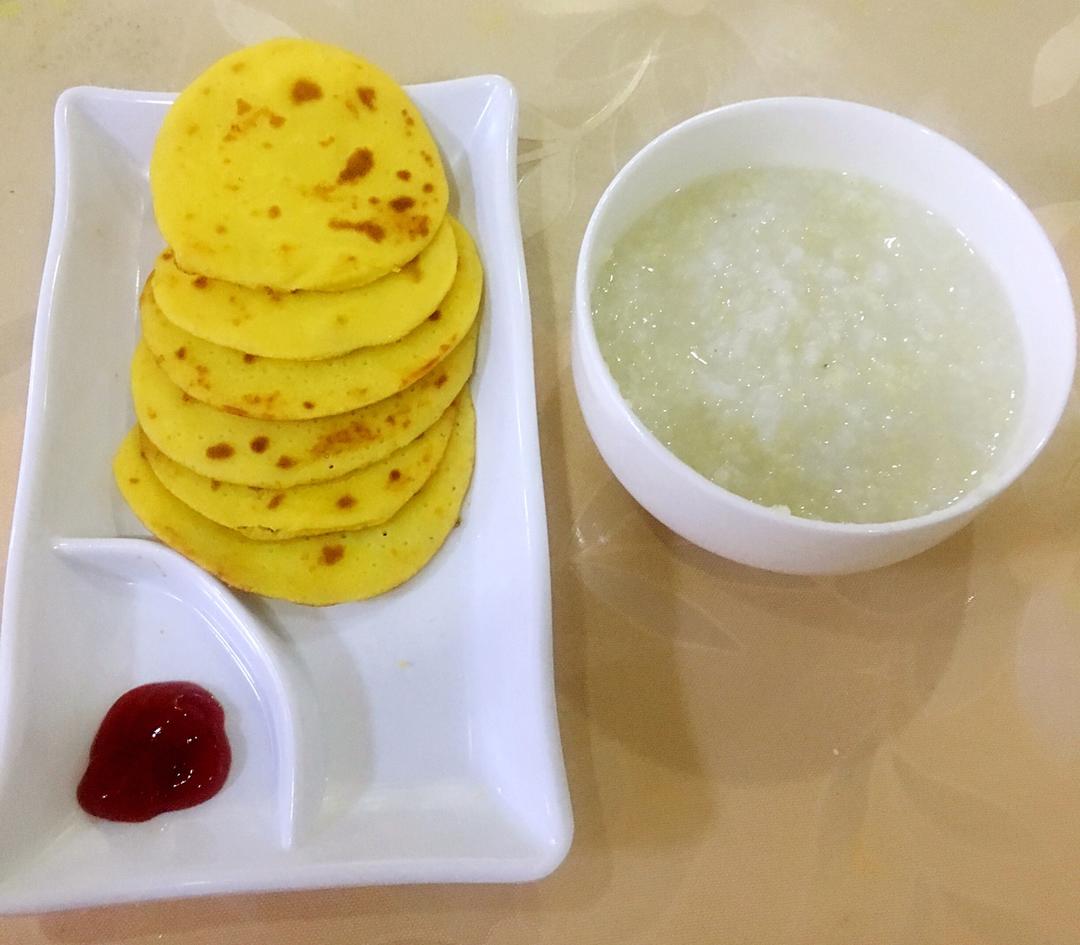玉米面鸡蛋饼