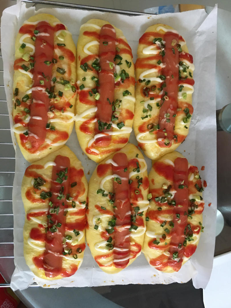 美味的香肠面包