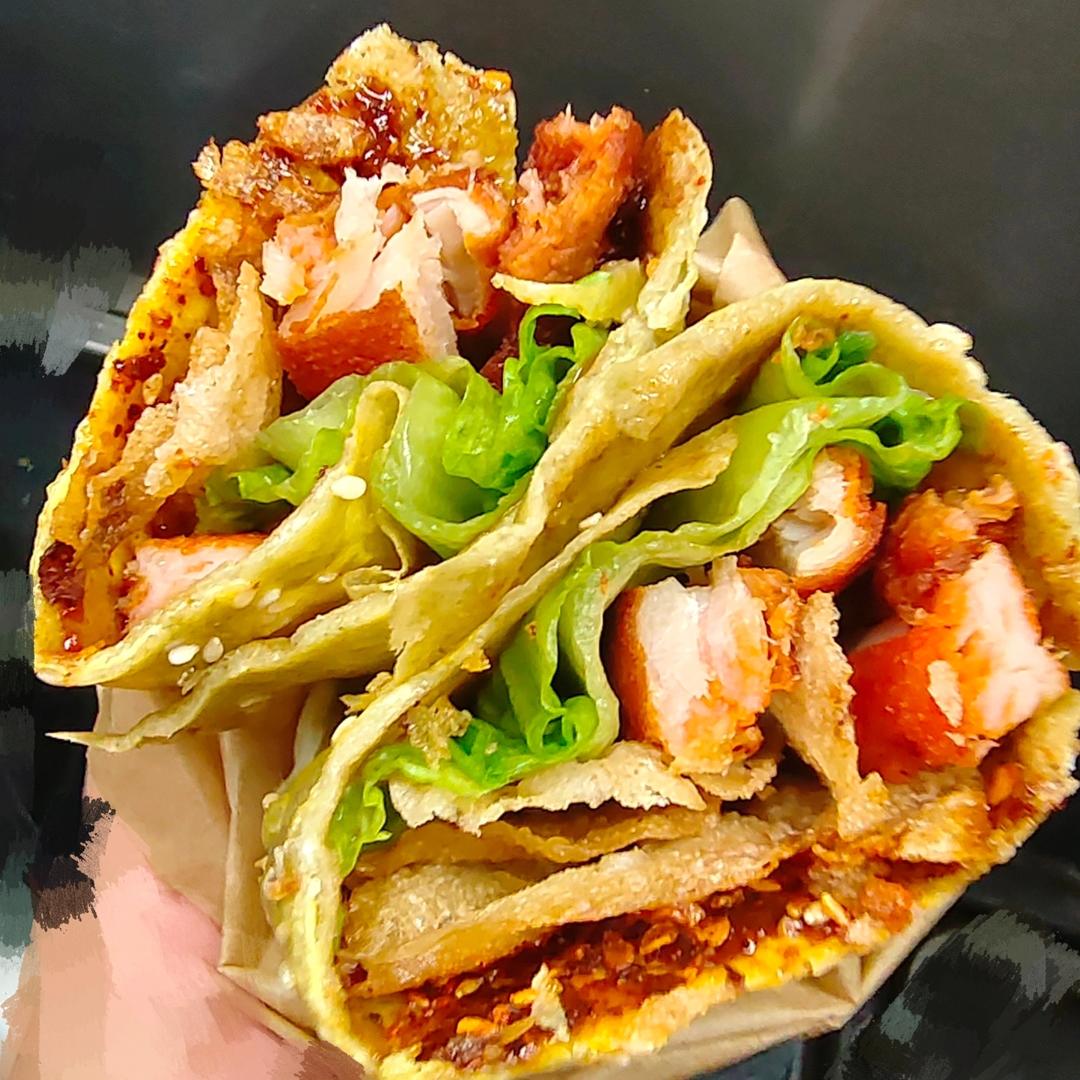 天津卫的早餐～煎饼果子