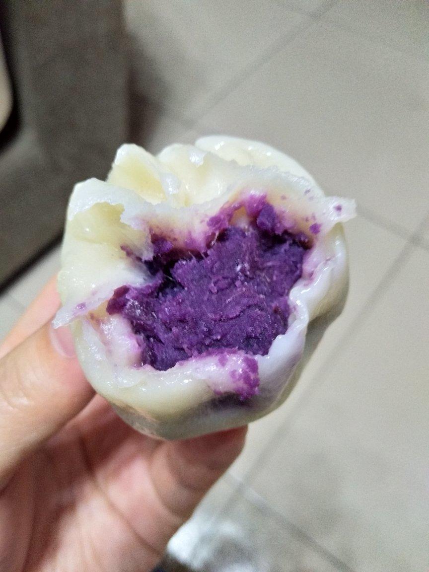 给自己的减肥餐-紫薯糯米糍