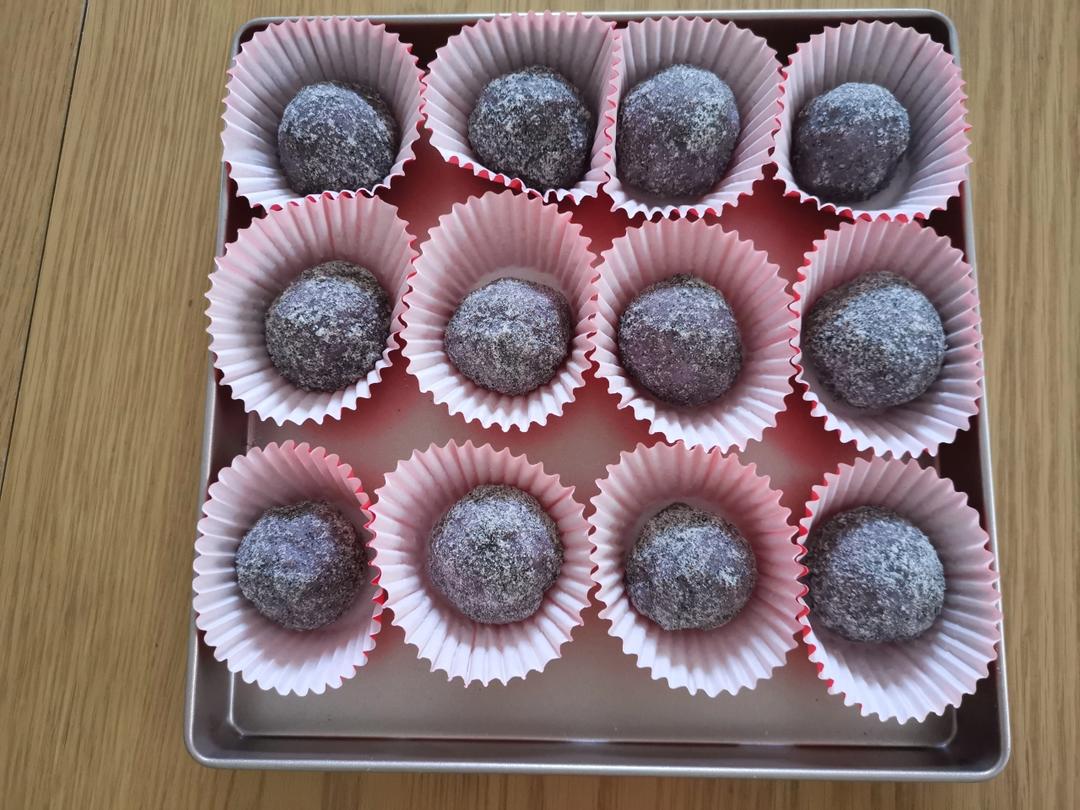 Q弹有嚼劲的紫薯糯米糍