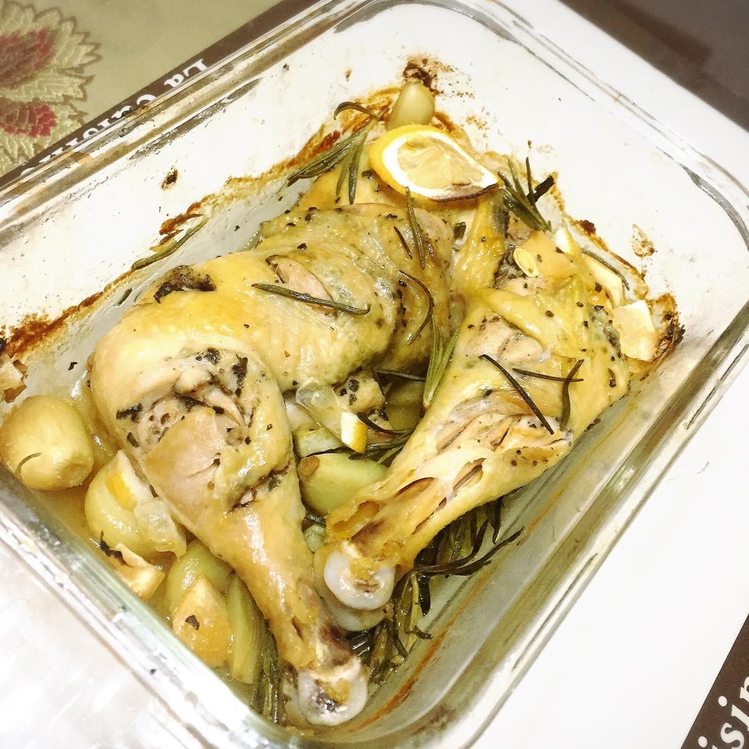 超详细 入味马杀鸡迷迭香烤鸡腿（翅）宴客必备