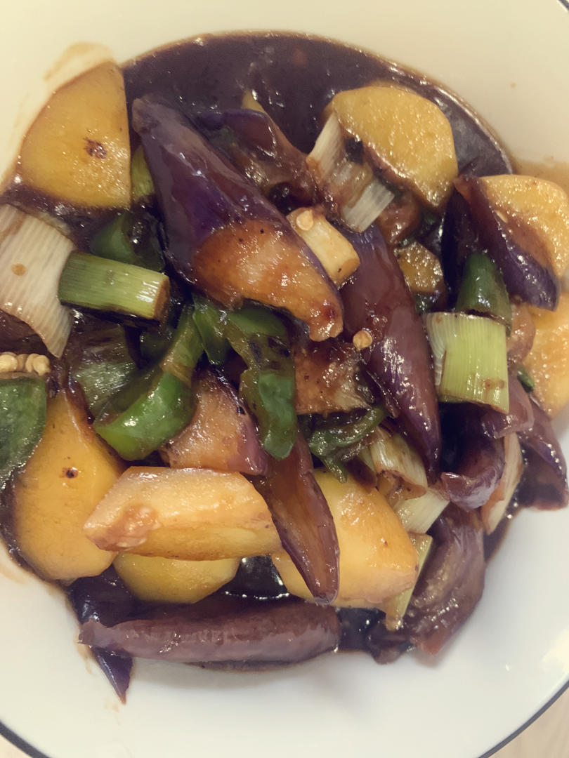 红烧肉沫茄子