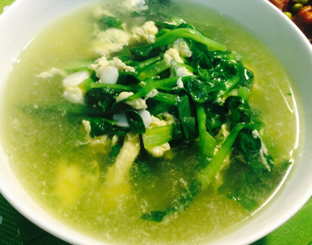 鸡毛菜蛋汤