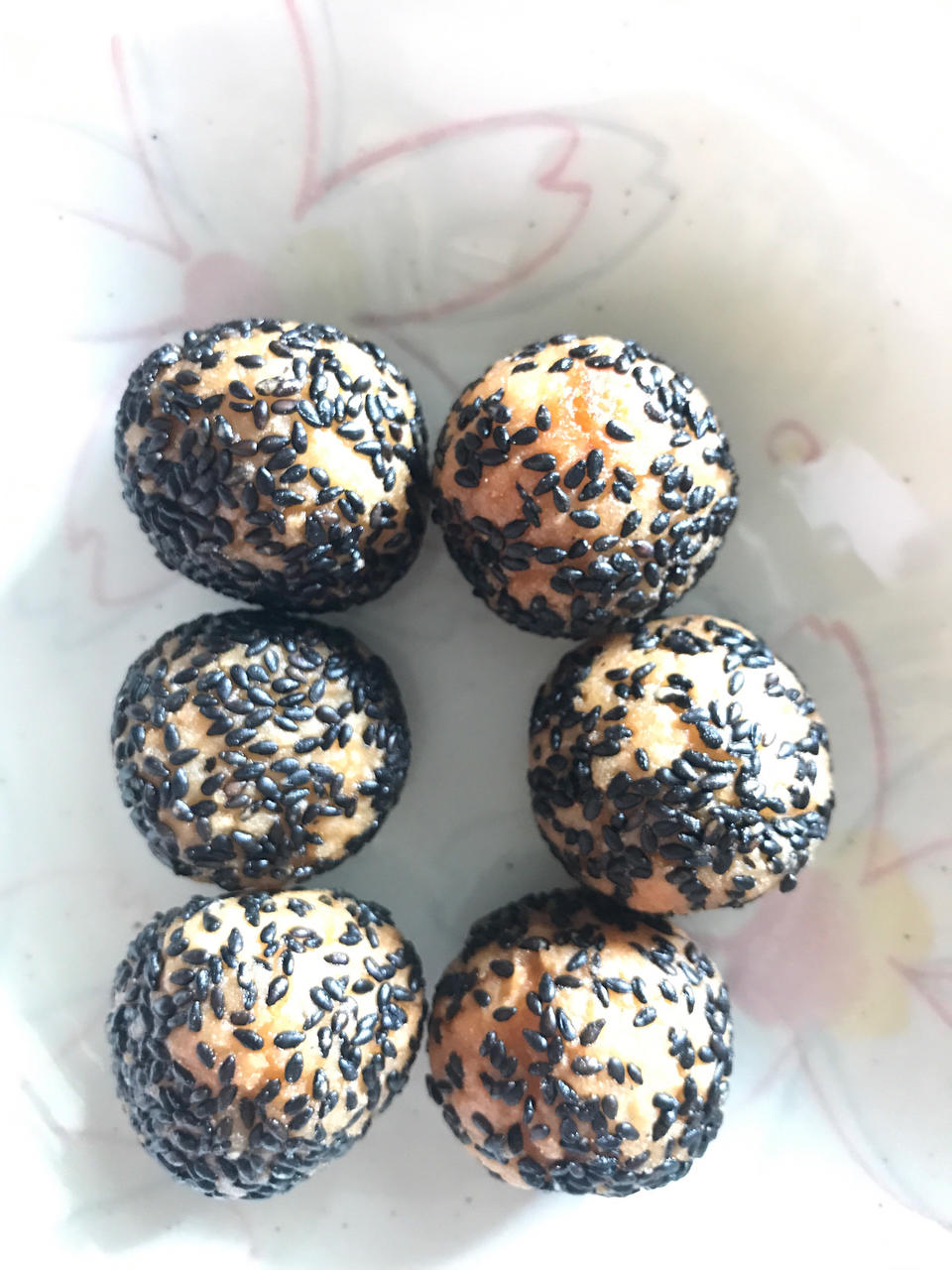 简版油炸空心麻团（糯米或面粉团）