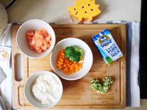 奶香豆腐炖三文鱼配饭团的做法 步骤2