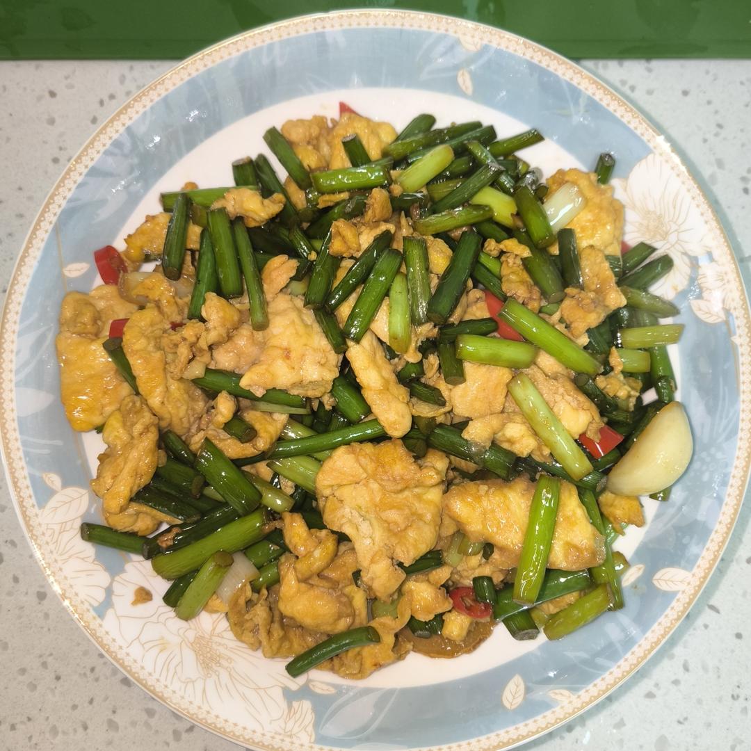 蒜薹炒鸡蛋