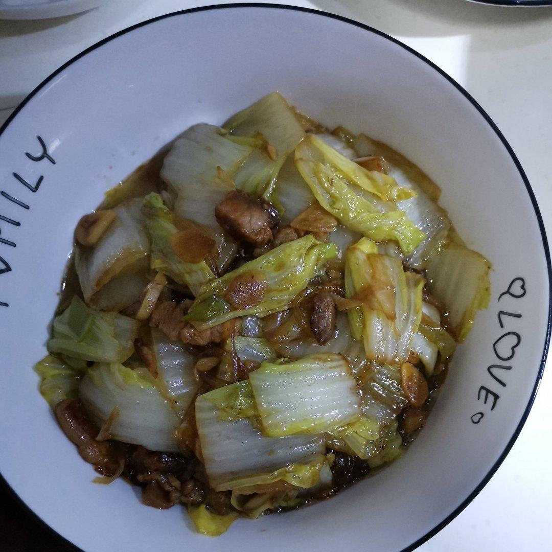 家常白菜炖粉条加豆腐泡