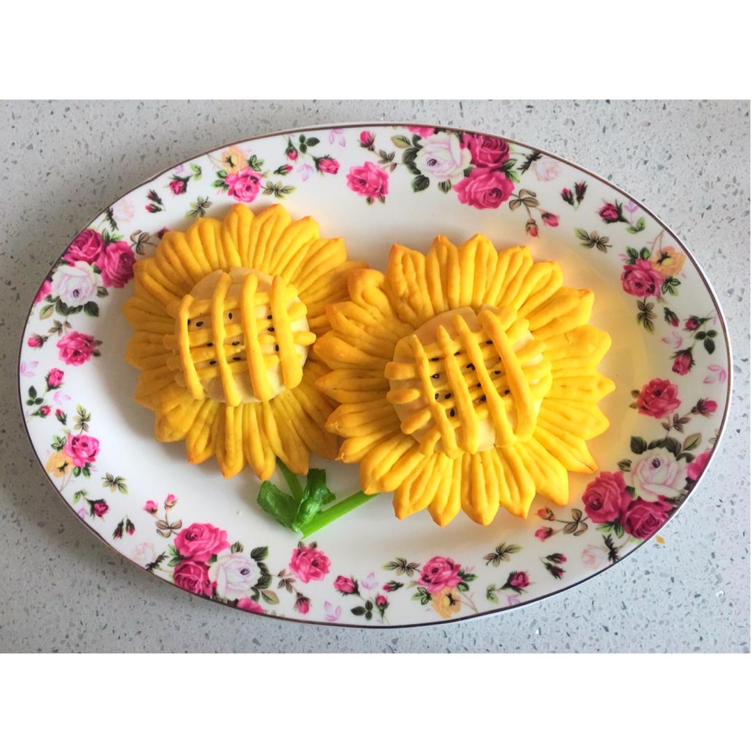 向日葵豆沙面包