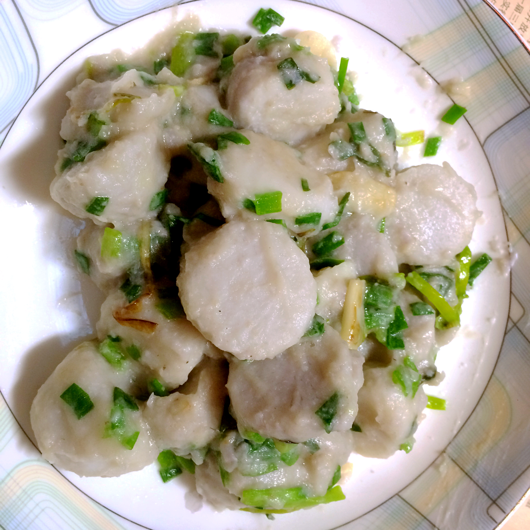 果绿色的悠伤做的葱油芋艿